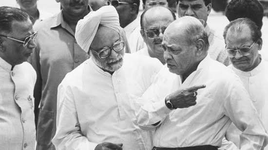 Dr. Manmohan Singh और P.V. Narasimha Rao, 1991 के आर्थिक सुधारों के मुख्य स्तंभ।