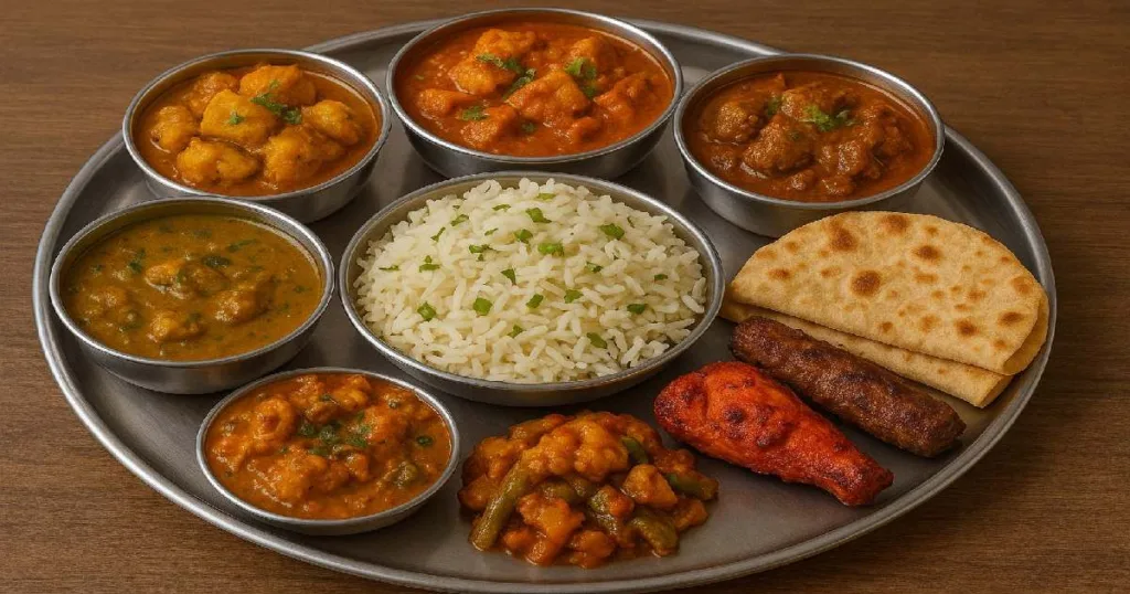 नॉन-वेज प्लेट में प्रोटीन (Non-veg protein plate)