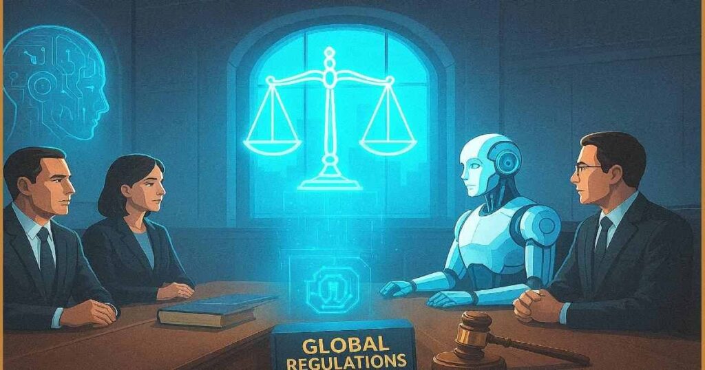 wp-A_digital_illustration_in_a_futuristic_courtroom_d.jpg AI सुरक्षा और नियंत्रण के लिए वैश्विक नियम
