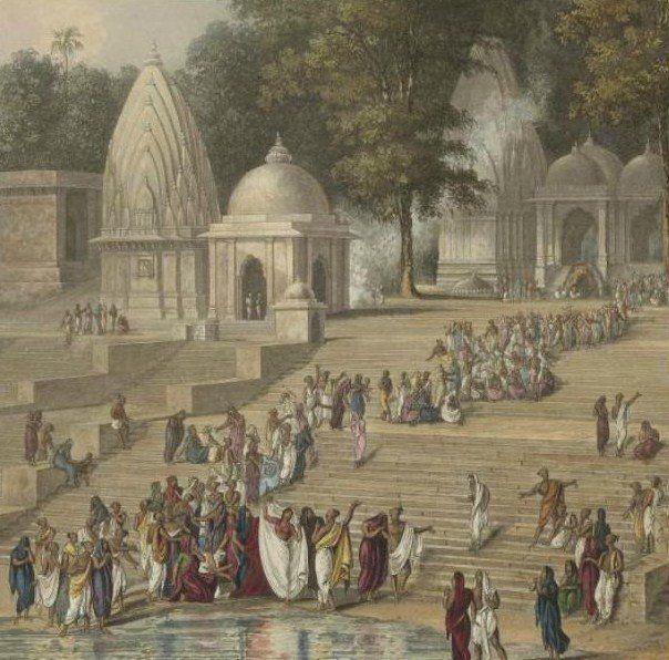 wp-Public-domain-portrait-of-Raja-Ram-Mohan-Roy-(1833).webp Half-portrait of Raja Ram Mohan Roy, the social reformer who campaigned against Sati