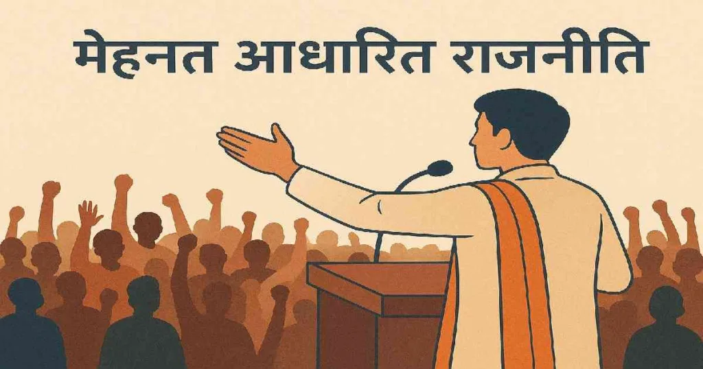 wp-mehnat-aadharit-raajneeti-young-leader.webp मेहनत और जनसमर्थन से आगे बढ़ता युवा नेता