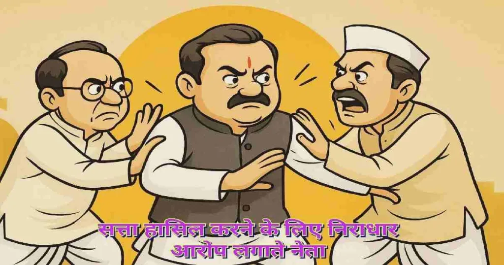 लोकतांत्रिक संस्थाओं में दरार और अस्थिरता का प्रतीकात्मक चित्र