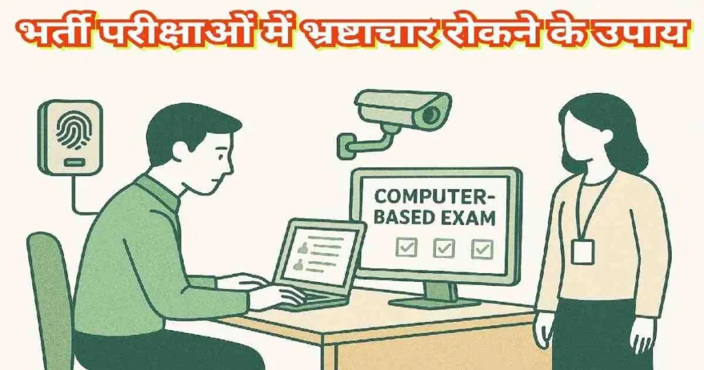 भर्ती परीक्षाओं में भ्रष्टाचार रोकने के उपाय – बायोमेट्रिक, डिजिटल परीक्षा, CCTV निगरानी