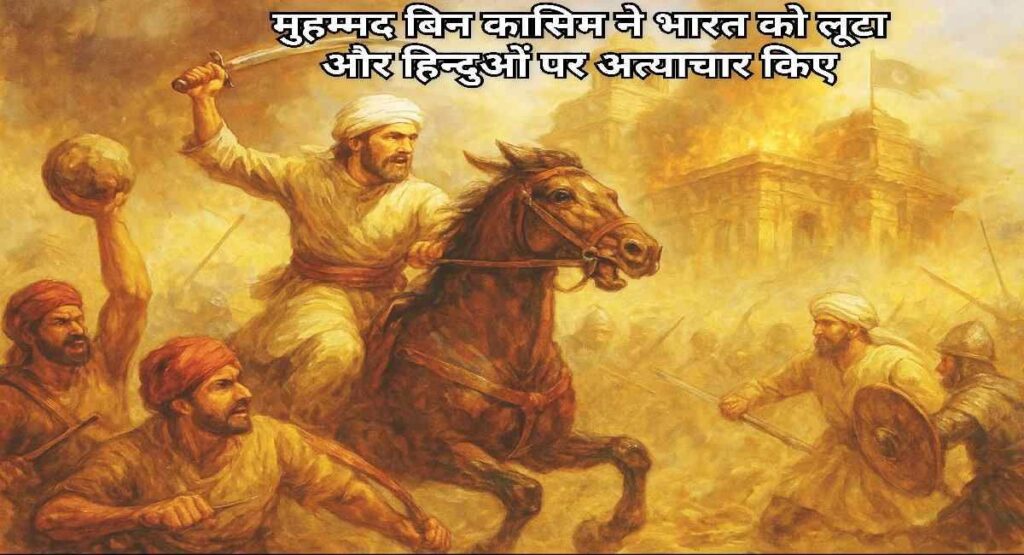 मुहम्मद बिन कासिम का भारत आक्रमण और हिन्दू समाज पर अत्याचार
